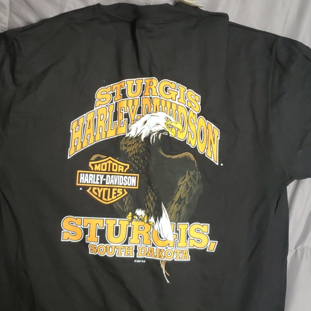 Harley Davidson 1997 Sturgis vintage black t shirt